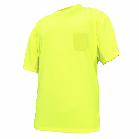 GE HV Safety TShirt, Short Sleeve Breathable Mersh M GS106GM